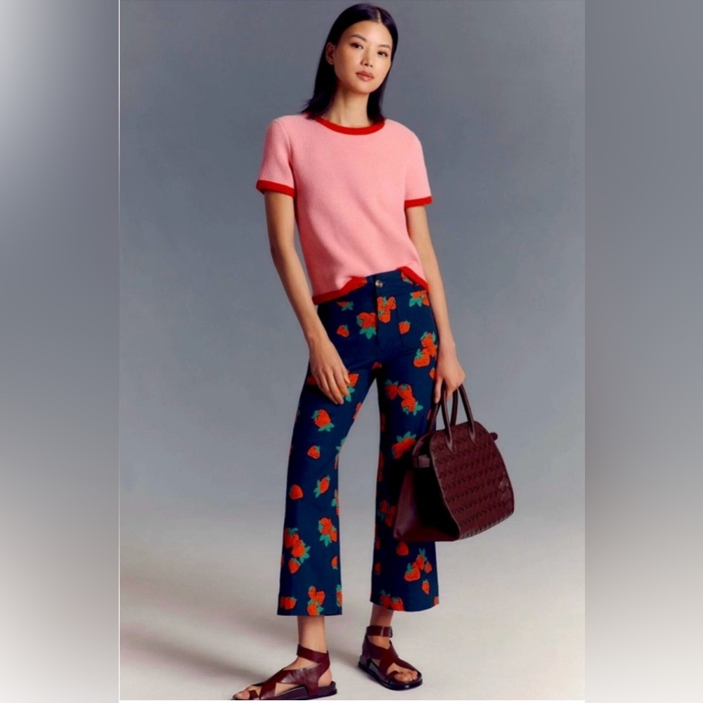 Maeve The Colette Navy Strawberry print